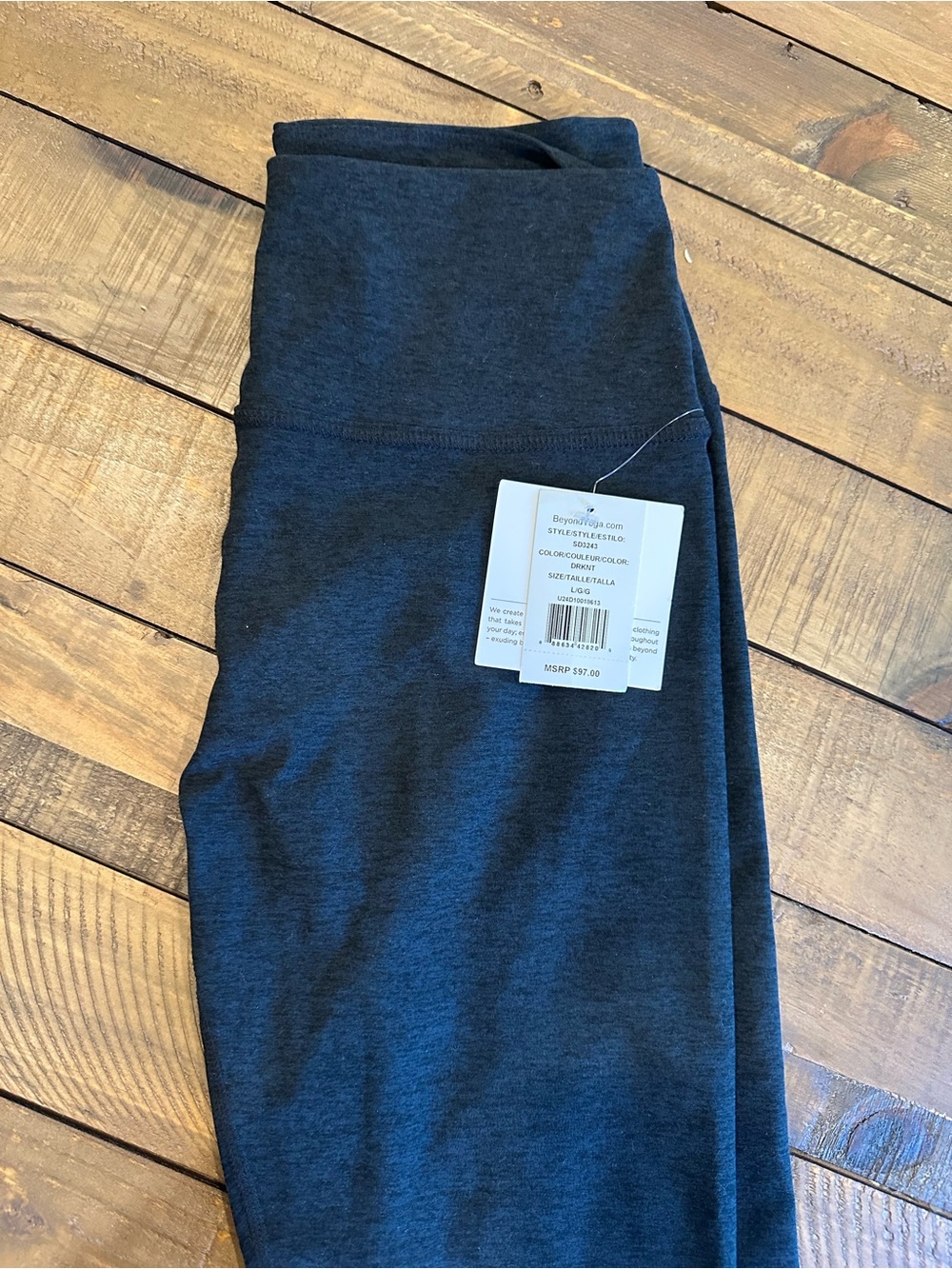 BEYOND YOGA Spacedye Caught In The Midi High Waisted Legging - Darkest Night / L